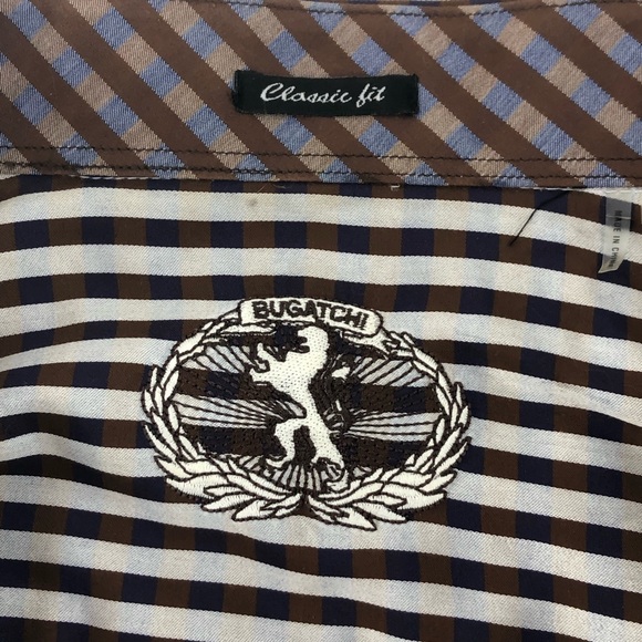 Bugatchi nice striped button up collared shirt - Picture 3 of 8